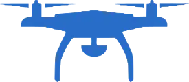 Icono de dron que indica innovación en nuestro equipo