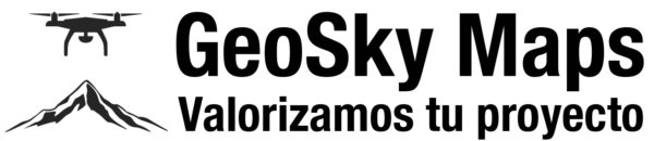 Logo para Contacto de GeoSky Maps color blanco