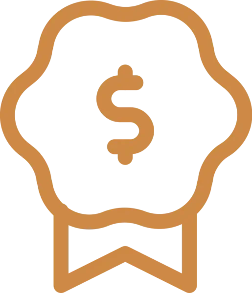 Icono de reducción de costos operativos