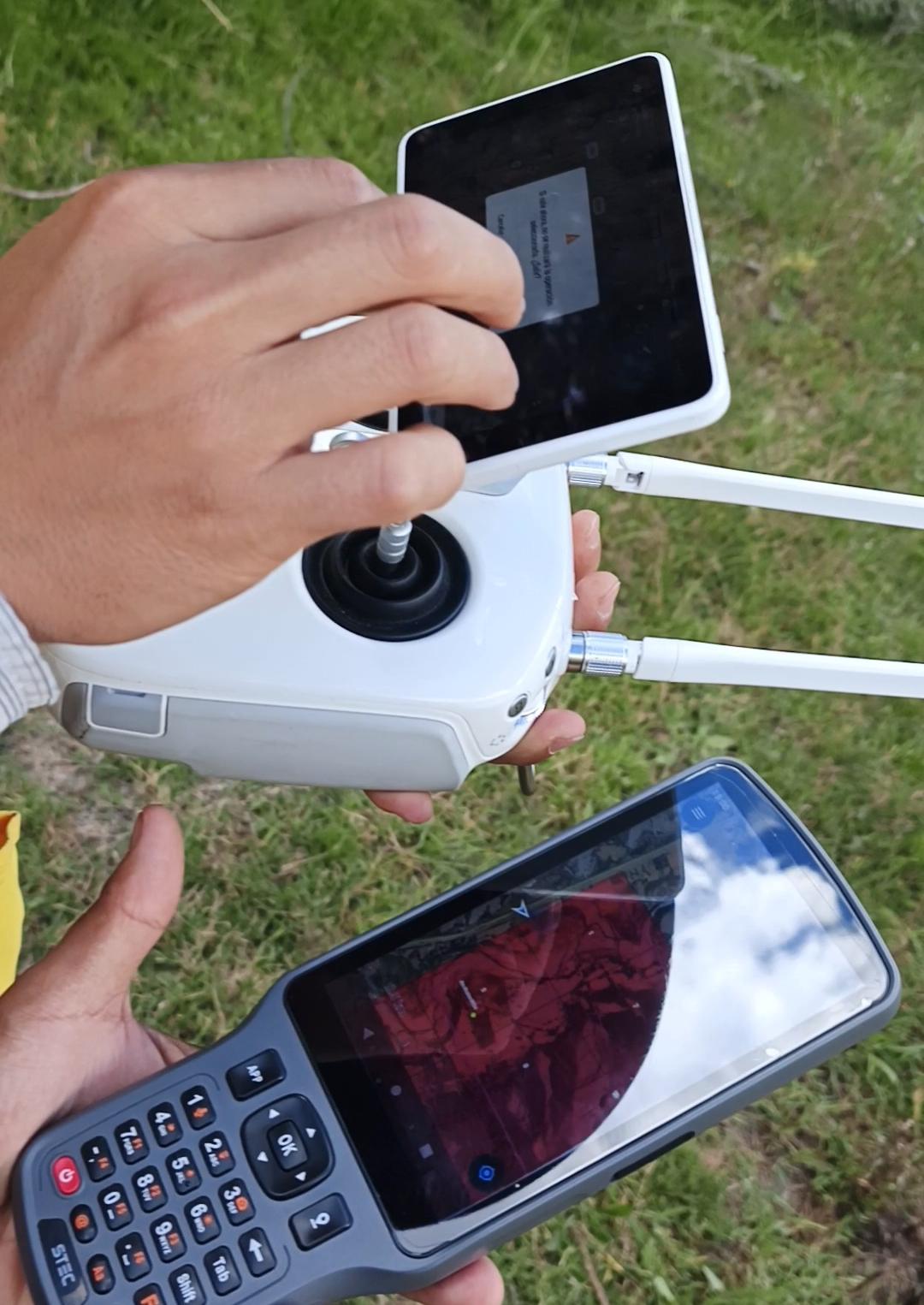 Controles de dron y GNSS